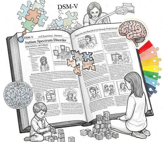 esquema de los tres niveles de apoyo del autismo según DSM-5